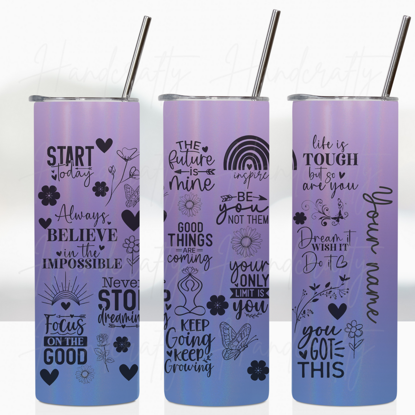 Motivational self esteem positive daily affirmations inspirational quotes stainless steel personalized water bottle/insulated tumbler gift, daily affirmations tumbler, coworker gift ideas, friend gift ideas, bully victim gift, laser engraved, double wall stainles steel tumbler, motivational self esteem daily affirmations cup