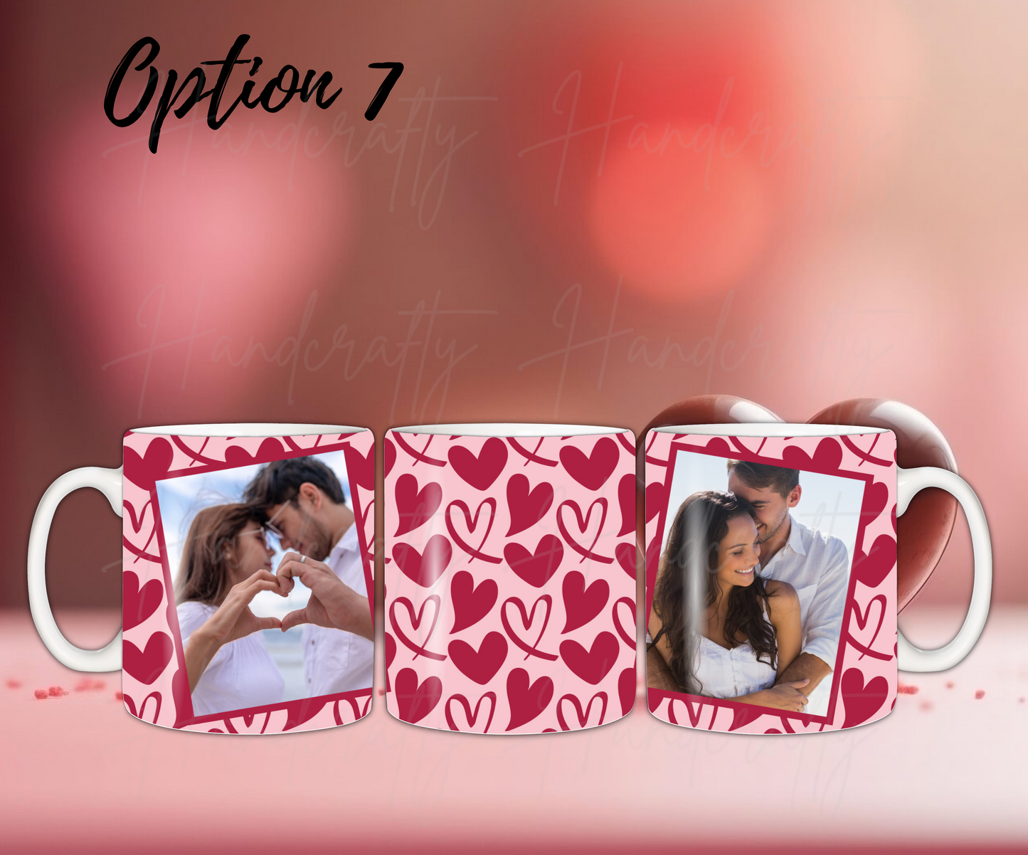 Valentine's photo coffee mug, customized photo Valentine's mug
