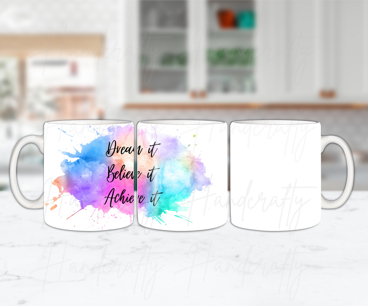 Dream it Believe it Achieve it motivational coffee mugs, personalized motivational mug, personalized coffee mug, cute mug, customized gift, personalized gift