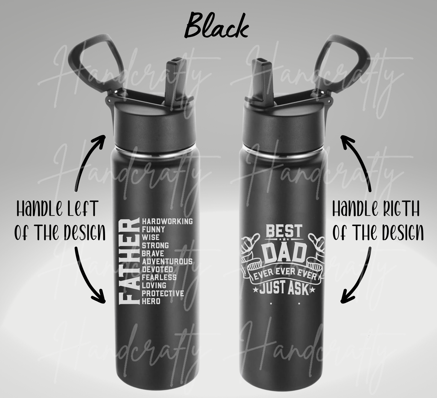 Father's Day water bottle, Father's Day gifts, Insulated water bottle for Dad, Stainless steel water bottle for Dad, Double wall water bottle for Dad, Powder coated water bottle for Dad, Double wall insulated water bottle, Vacuum insulated water bottl, Laser engraved water bottle, Durable BPA-free water bottle, Leak-proof water bottle, Spill-proof water bottle, Thermal water bottle for Dad, Best Dad water bottle, World's Best Dad water bottle, Super Dad water bottle, #1 Dad water bottle