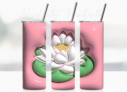 3d puff tumbler, customized flowers tumbler, personalized flowers tumbler, customized water lily tumbler, personalized water lily tumbler, insulated personalized tumbler, watercolor customized tumbler, laser engraved personalized tumbler, daisy tumbler with personalization laser engraved, insulated flower tumbler cup, custom tumbler laser engraved, 3d tumbler cup, puff tumbler cup, personalized laser engraved bottle, lotus flower tumbler, lotus personalized tumbler,  laser engraved tumbler personalized.