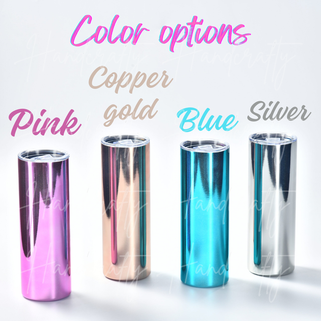 Nurse insulated stainless steel mirror iridescent tumbler cup, personalized/customized gift for nurse, nurse appreciation gift