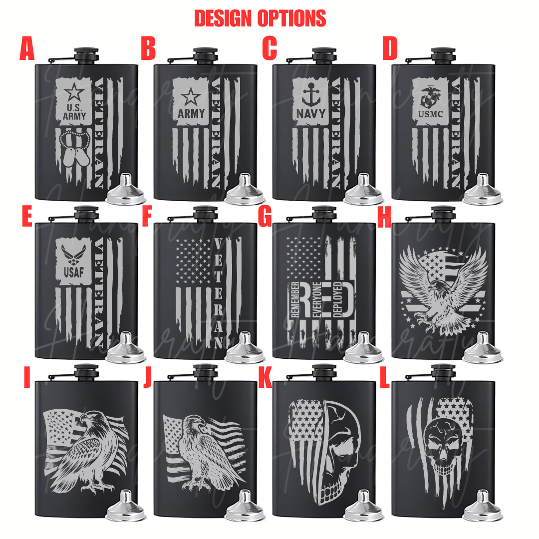 Laser Engraved Hip Flask, Stainless Steel Hip Flask, American Flag Hip Flask, Veteran Hip Flask, Patriotic Flask, Engraved Flask for Veterans, Military Hip Flask, Flag Design Hip Flask, Veteran Gift Flask, Custom Engraved Hip Flask, Laser Engraved Stainless Steel Hip Flask with American Flag, Patriotic Hip Flask for Veterans, Best Veteran Themed Hip Flask, Custom American Flag Hip Flask for Military, Engraved Hip Flask with Veteran, Military Veteran Flask, American Flag Flask, Veteran Commemorative Flask