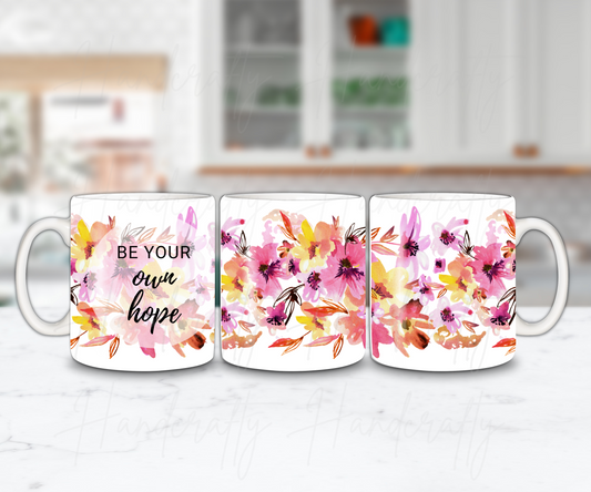 Customizable flowers coffee mug, personalized coffee mug, customized coffee mug, flower mug, motivational mug, unique gift
