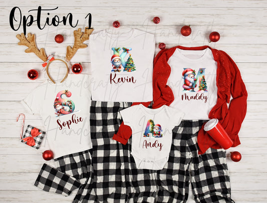 Personalized Christmas Shirts, Custom Family Christmas Shirts, Matching Christmas Shirts, Family Christmas Outfits, Customized Holiday Shirts, Festive Family Shirts, Christmas-Themed Shirts, Holiday Family Matching Shirts, Santa Family Shirts, Custom Holiday Apparel, Family Christmas Pajama Shirts, Christmas Shirts for Kids and Adults, Holiday Reunion Shirts, Coordinated Family Holiday Shirts, Christmas Eve Outfit Ideas, Custom Name Christmas Shirts, Personalized Holiday Apparel, Custom Family Names Shirts