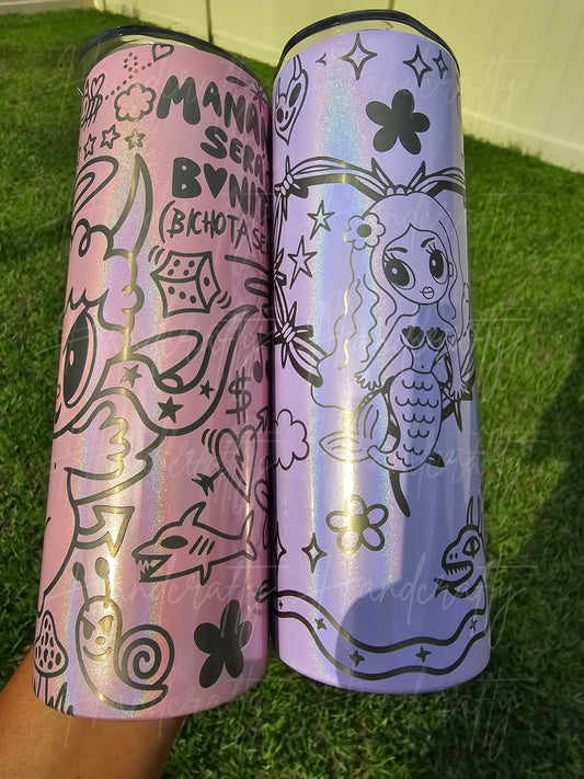 Karol G Bichota stainless steel insulated laser engraved personalized bottle, mañana sera bonito tour bottle, holographic glitter tumbler,Karol G tumbler, Karol g bichota insulated cup bottle, mañana sera bonito cup, mañana sera bonito bottle, mañana sera bonito cup, mañana sera bonito botella, karol g termo, bichota termo, karol g cup, bichota cup