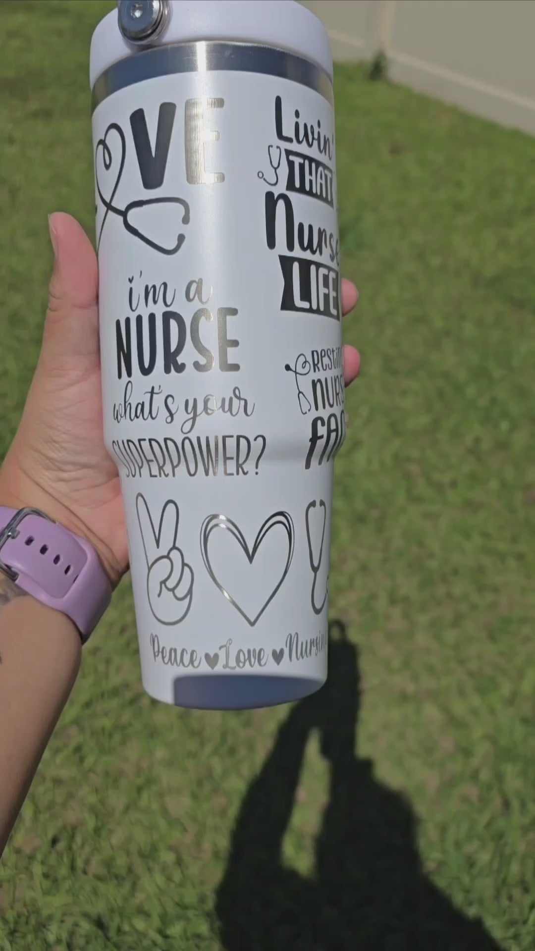 customized nurse gift, nurse water cup, nurse tumbler, nurse bottle, health care tumbler, stainless steel powder coated bottle, health care provider gift, nurse appreciation gift, Nurse accessories, water bottle for nurses, Hospital staff gift, custom nurse tumbler, personalized nurse tumbler, Medical professional tumbler, Nurse themed merchandise, Healthcare worker gift, custom engraved insulated bottle, Custom engraved nurse tumbler, personalized nurse gift, nurse graduation gift, healthcare provider cup