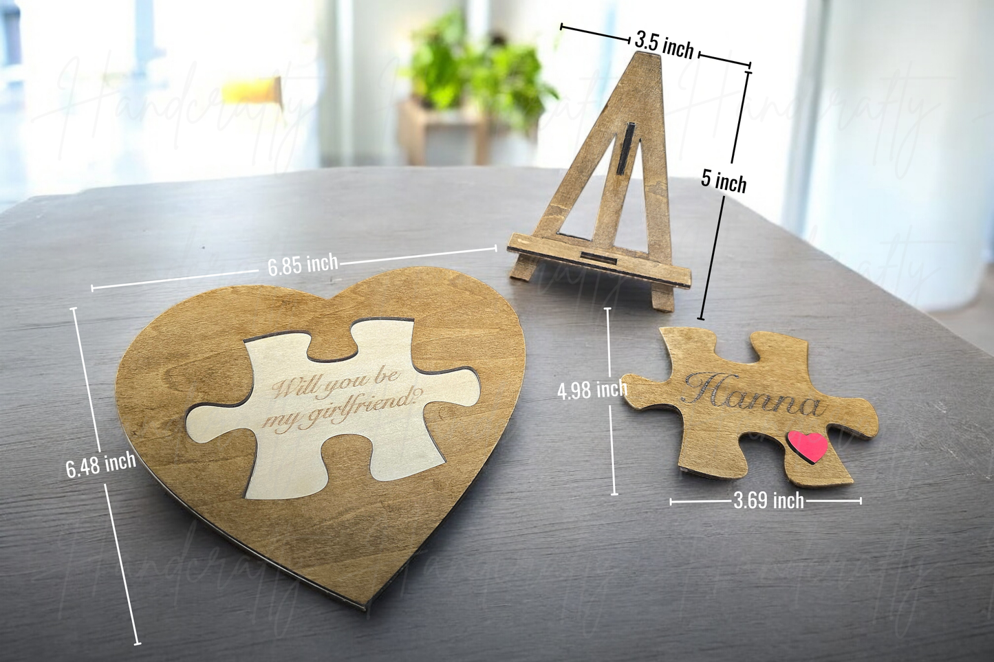 Wooden proposal jigsaw puzzle, I love you puzzle gift, Will you be my girlfriend puzzle, 5-year anniversary wooden gift, Romantic wooden puzzle card, Unique girlfriend proposal ideas, Creative anniversary gift for her, Wooden love puzzle keepsake, Personalized proposal puzzle, Couple gift ideas for anniversaries, Romantic wooden jigsaw puzzle proposal gift, Thoughtful anniversary gift for girlfriend, Wooden puzzle with love message for her, Unique ways to propose with a puzzle, Best 5-year anniversary gifts