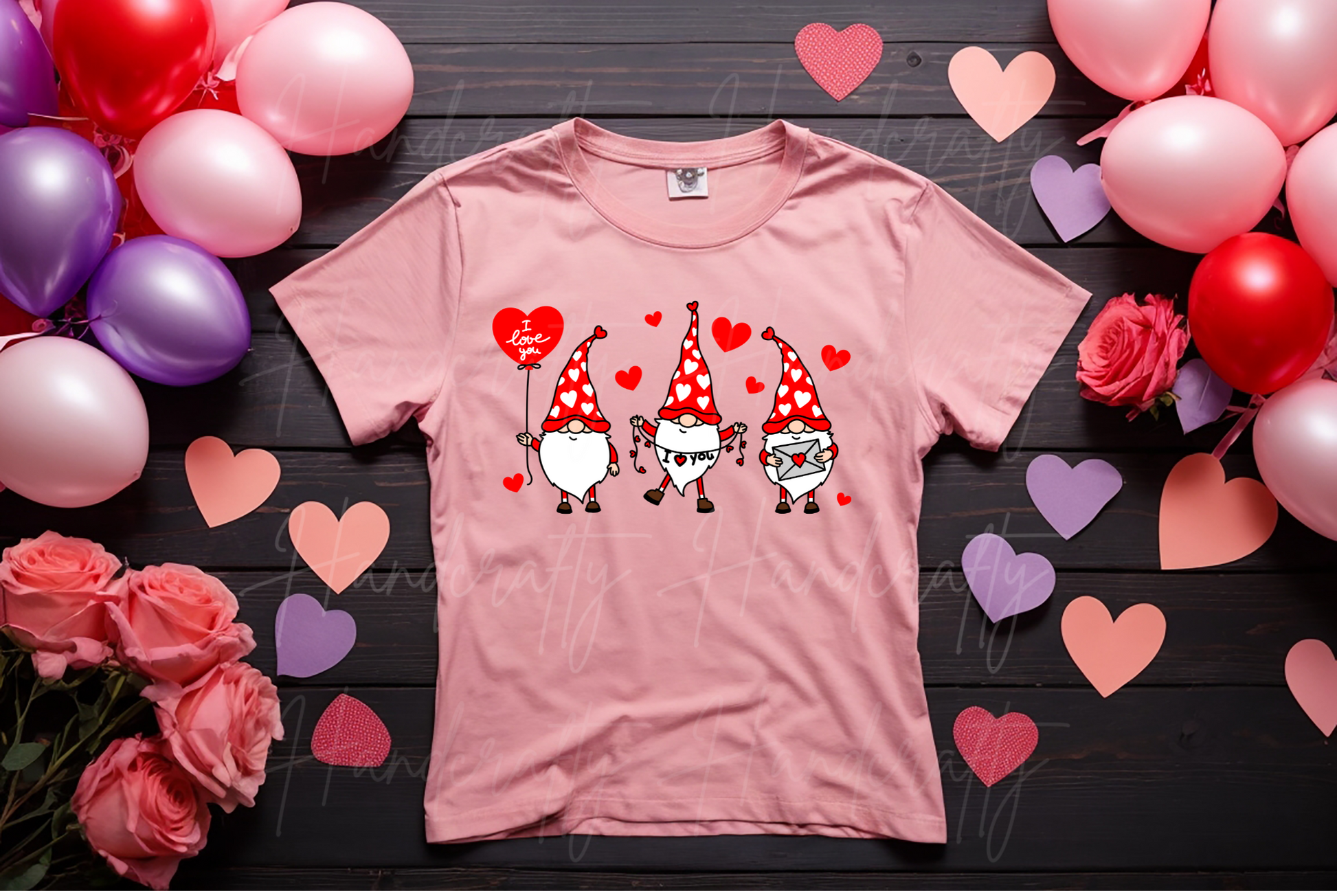 Red I love you gnomes Valentine's T-shirt, sweatshirt or/and hoodie, Valentine's theme clothing, Valentine's shirts, Valentine's hoodies, Valentine's Sweatshirts, Valentine's fleece.