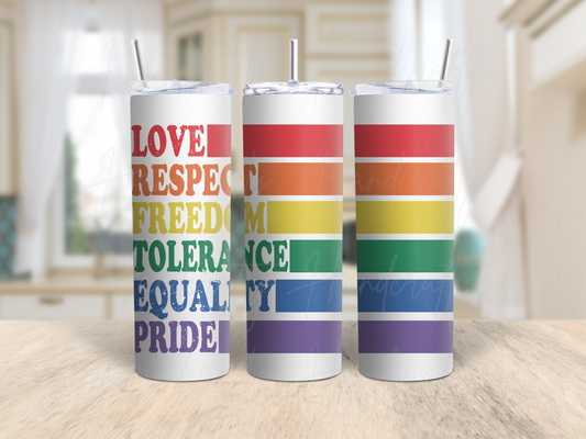 Pride Inspired Products, Rainbow cup, Pride Merch, LGBTQ+ Pride Gear, Rainbow Pride Merchandise, Pride Month Collection, LGBTQ+, Inspired Items, LGBTQ+ Pride Merchandise for Sale, Rainbow-Themed Pride Products Collection, Best Pride Collection for LGBTQ+ Community, Unique Pride-Inspired Gifts and Accessories, LGBTQ+ Supportive Collection, Rainbow Flag Merchandise, Pride Accessories for All, Gender Inclusive Pride Apparel, LGBTQ+ Ally, Buy Pride Inspired Products, equality pride insulated tumbler cup