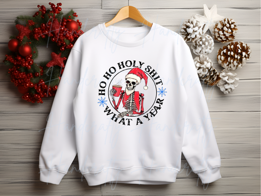 Ho ho holy shit what a year christmas T-shirt and sweatshirt