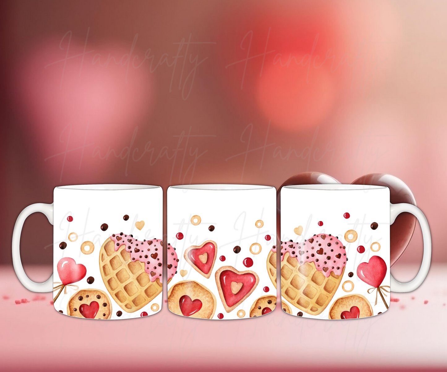 Valentine's candy hearts  coffee mug, Valentine's mug, hearts mug, Valentine's coffee mug gift