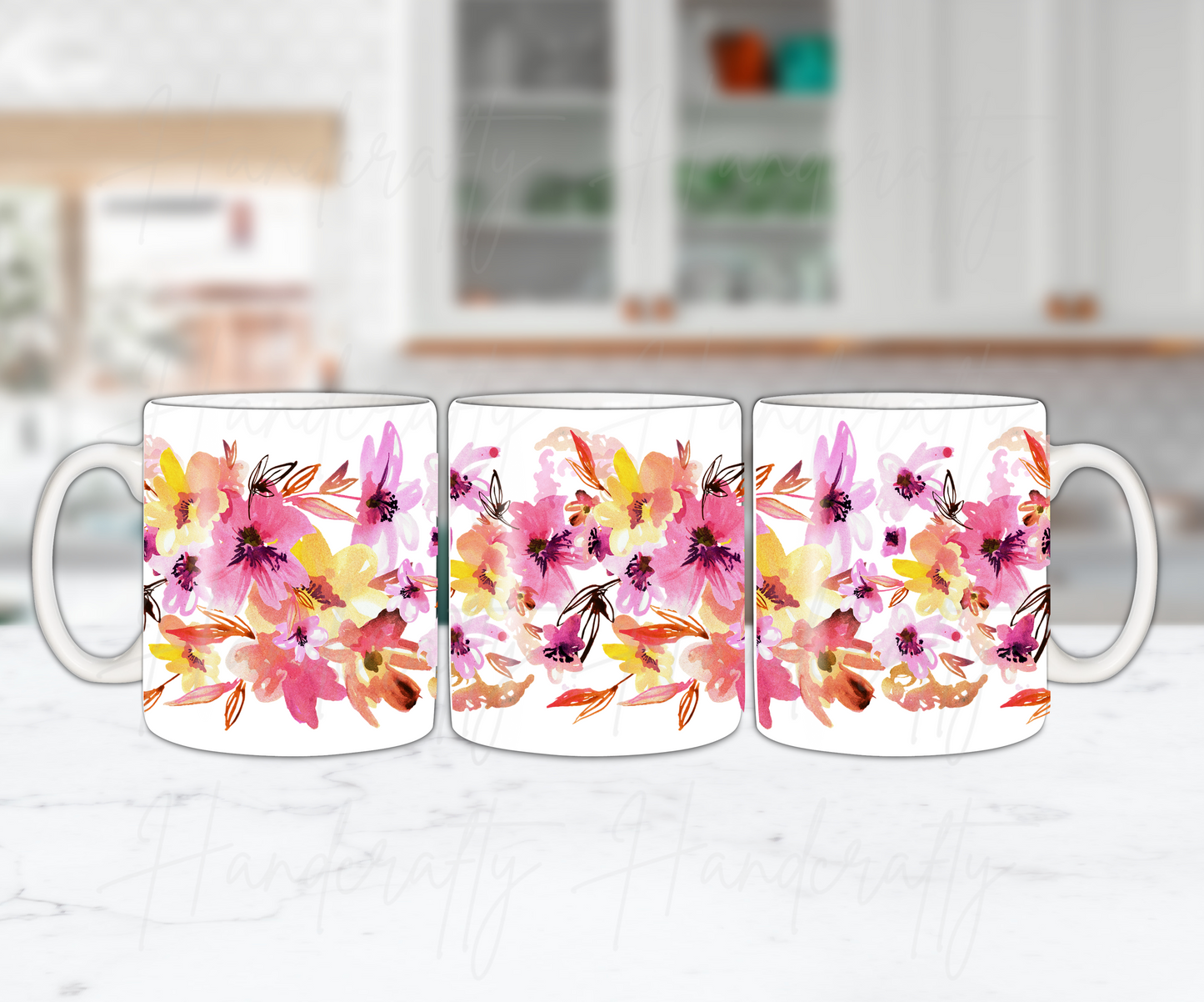 Customizable flowers coffee mug, personalized coffee mug, customized coffee mug, flower mug, motivational mug, unique gift