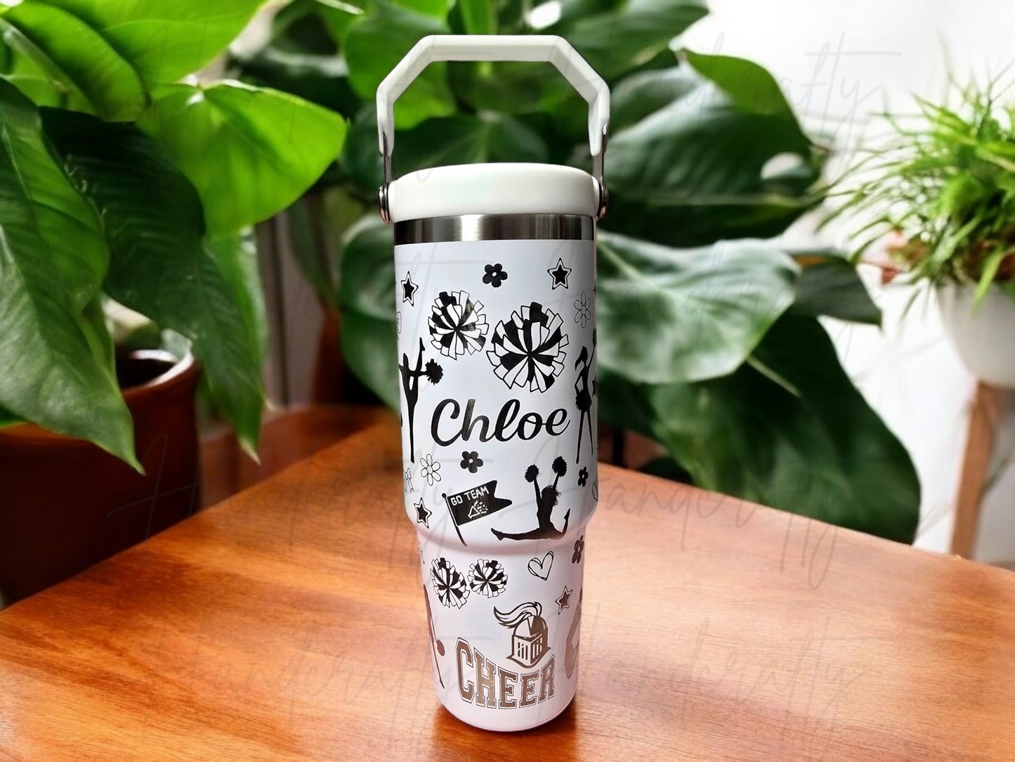 personalized cheerleader bottle, cheer team tumbler, cheer coach cup, Custom Cheerleading Gift, Insulated Bottle for Cheerleaders, Cheer Team, Engraved Cheerleading Bottle, Cheerleader Cup, Personalized Cheer Tumbler, flip straw cheerleader tumbler