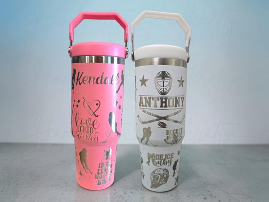 personalized hockey tumbler, hockey tumbler, hockey player water bottle, personalized hockey gift, field hockey team gift, ice hockey team gift, custom hockey bottle, engraved water bottle, laser engraved tumbler, hockey team water bottle, hockey player gift, hockey mom gift, hockey coach gift, hockey gift, custom water bottle, personalized water bottle, sports water bottle, hockey practice bottle, hockey tournament gift, hockey accessories, hockey tumbler, ice hockey gift, field hockey gift, hockey team gi