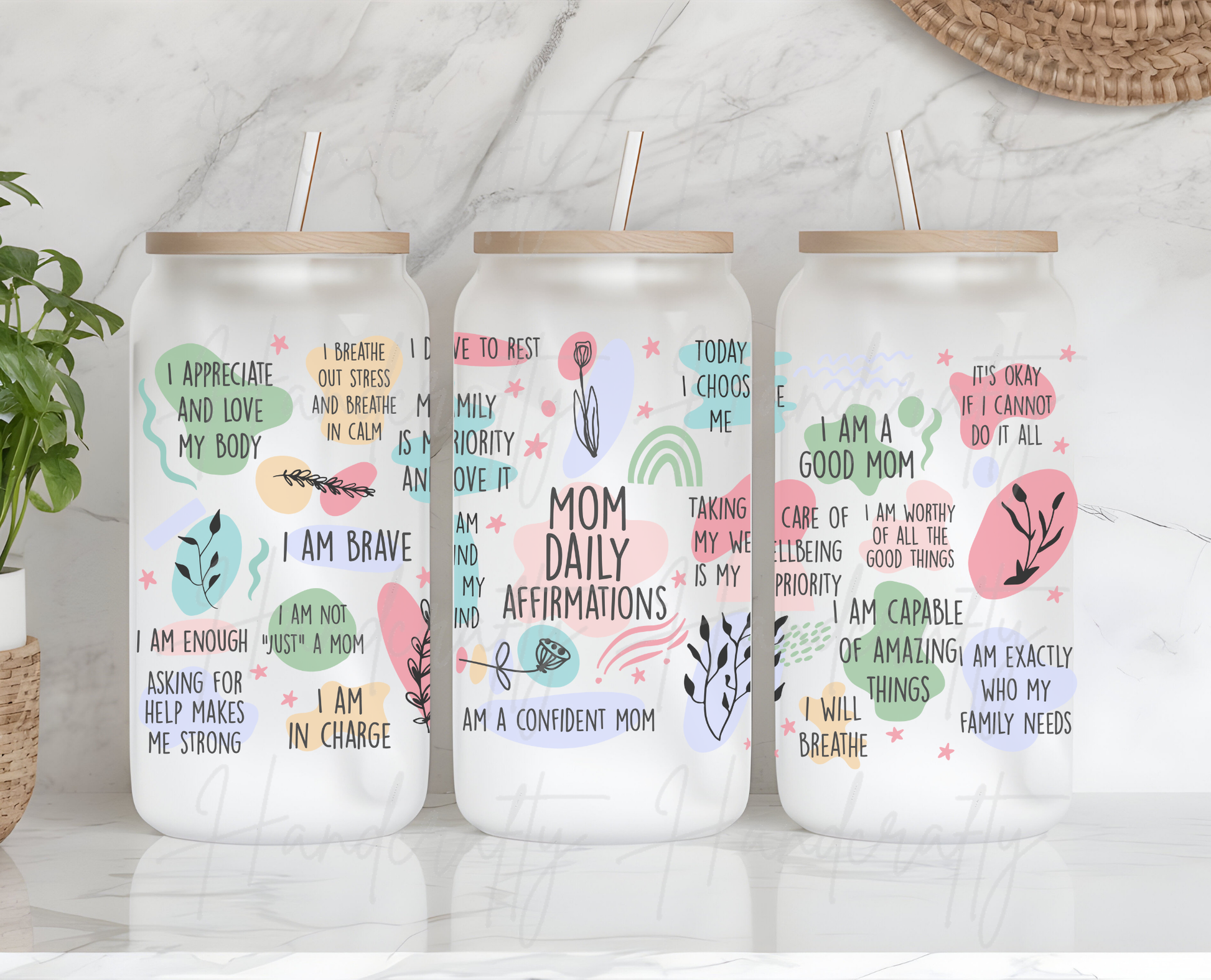 Mom daily affirmations tumbler, Inspirational mug for moms, Affirmation glass can for moms, Insulated mom tumbler gift, Motivational drinkware for mothers, Mom appreciation gifts, Uplifting mugs for busy moms, Positive affirmations drinkware for moms, Custom mom affirmation tumbler, Thoughtful mom coffee mug, Best affirmation drinkware for moms, Daily inspiration tumblers for mothers, Mom glass can with motivational quotes, Personalized drinkware for mom gifts, Functional and inspirational gifts for moms, M