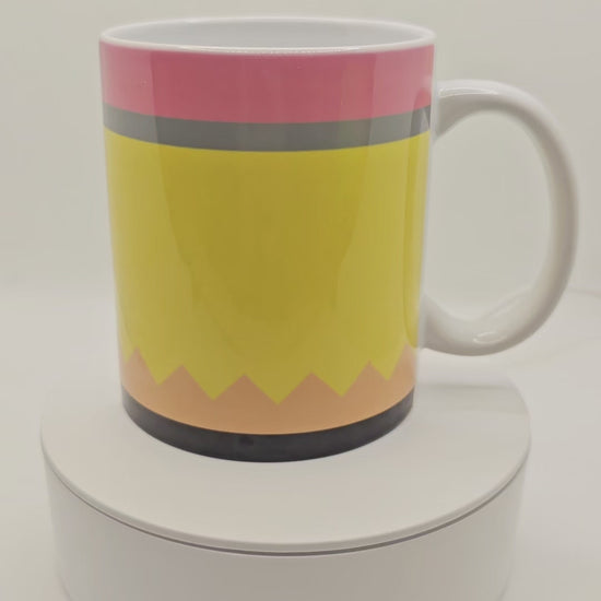 Customizable teacher's coffee mug pencil mug, personalized teacher coffee mug, pencil coffee mug, personalized coffee mug, customized coffee mug