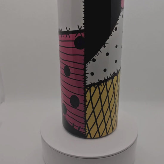 Sally from Nightmare Before Christmas insulated tumbler, Sally inspired insulated tumbler, customized tumbler, stainless steel tumbler.