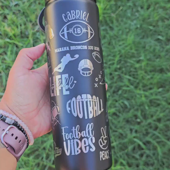 football tumbler, personalized football tumbler, football water bottle, custom football cup, personalized water bottle, custom engraved tumbler, laser engraved tumbler, football gift, football player gift, football coach gift, football team gift, football girl gift, football boy gift, football mom gift, sports tumbler, custom sports bottle, personalized sports gift, football accessories, team gift, custom water bottle, football tumbler, personalized tumbler, football gift, football player gift, football coa